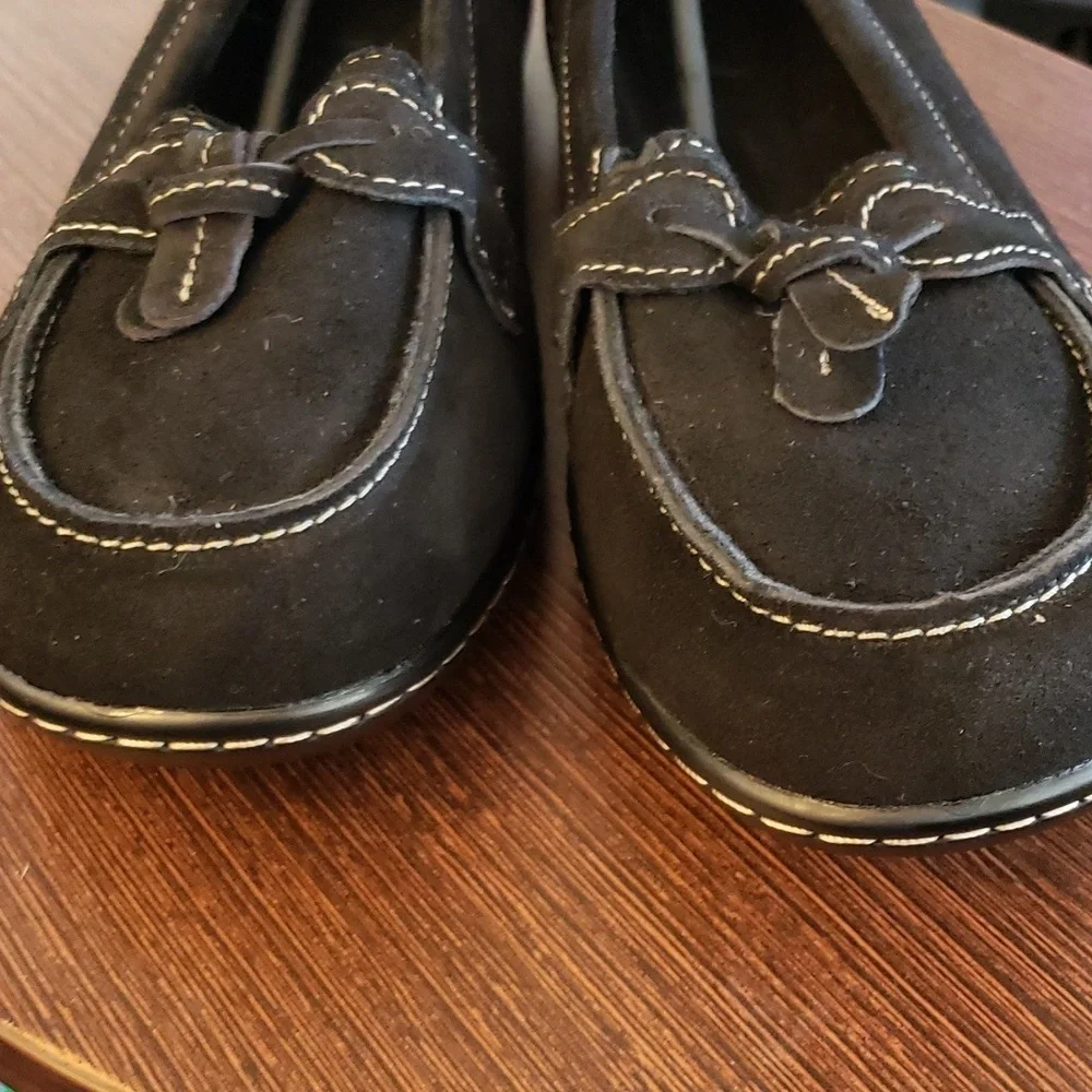 Osslue Women's Classic Microsuede Black  Loafers Size 8.5